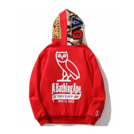 Camouflage New A Bathing Ape Red Camo Bape Hoodie