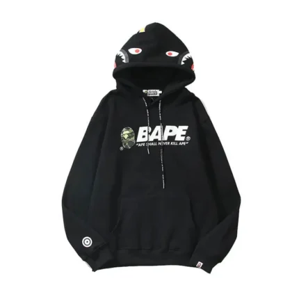 BAPE BLACK “APE SHALL NEVER KILL APE” HOODIE