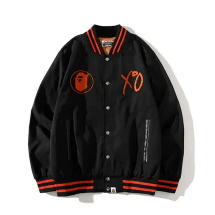 Bape XO Camo Varsity Zip Up Jacket