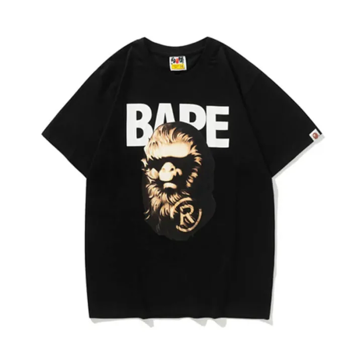 Black Printed A Bathing Ape T Shirt