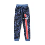 Blue Bape X PSG Camo Sweatpants