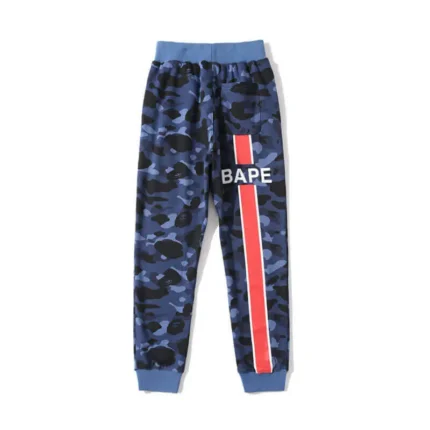 Blue Bape X PSG Camo Sweatpants