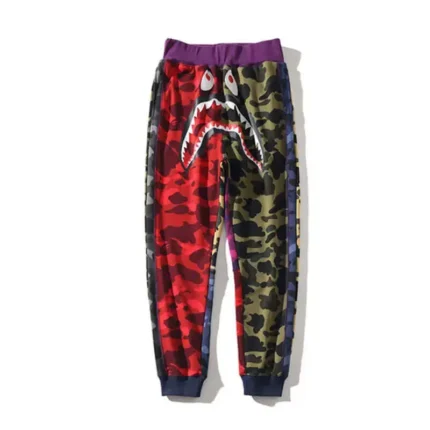 Casual Fleece Bape Shark Camo Sweatpants