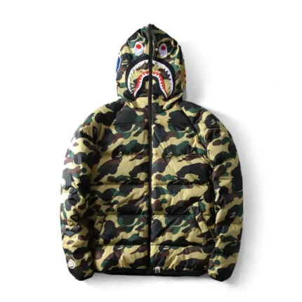 Classic Camouflage Bape Shark Jacket