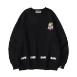 Letter Print Bape A Bathing Ape Tide Brand Sweater