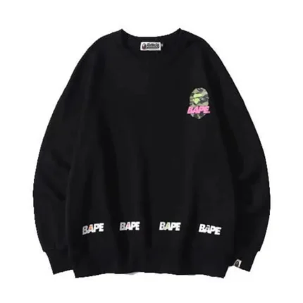 Letter Print Bape A Bathing Ape Tide Brand Sweater