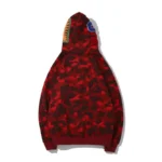 New Bape Shark A Bathing Ape Red Hoodie