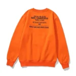 Orange Bape X Undefeated World Gone Mad Sport is War Sweater