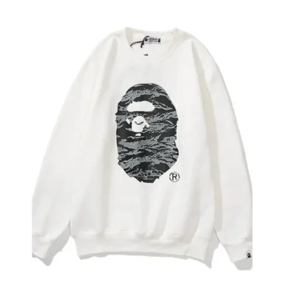 Printed A Bathing Ape X Undefeated Five Bars Sweatshirts