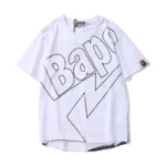 Short Sleeve Bape Letter A Bathing Ape Tee Shirt