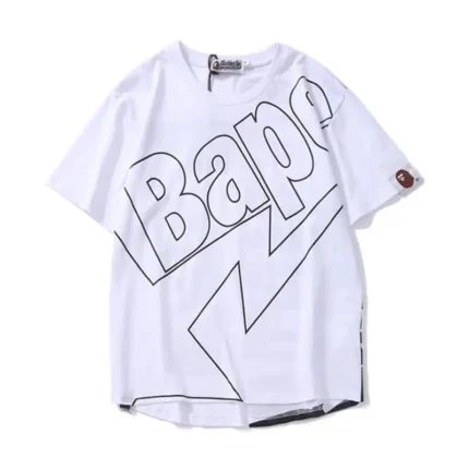 Short Sleeve Bape Letter A Bathing Ape Tee Shirt