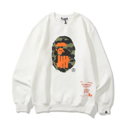 White Bape X Undefeated World Gone Mad Sport is War Sweater