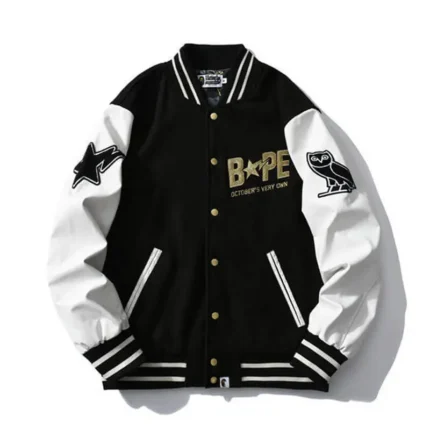 White Millo Bape Star Jacket