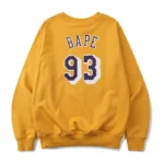 Yellow Bape x NBA Lakers Sweatshirt